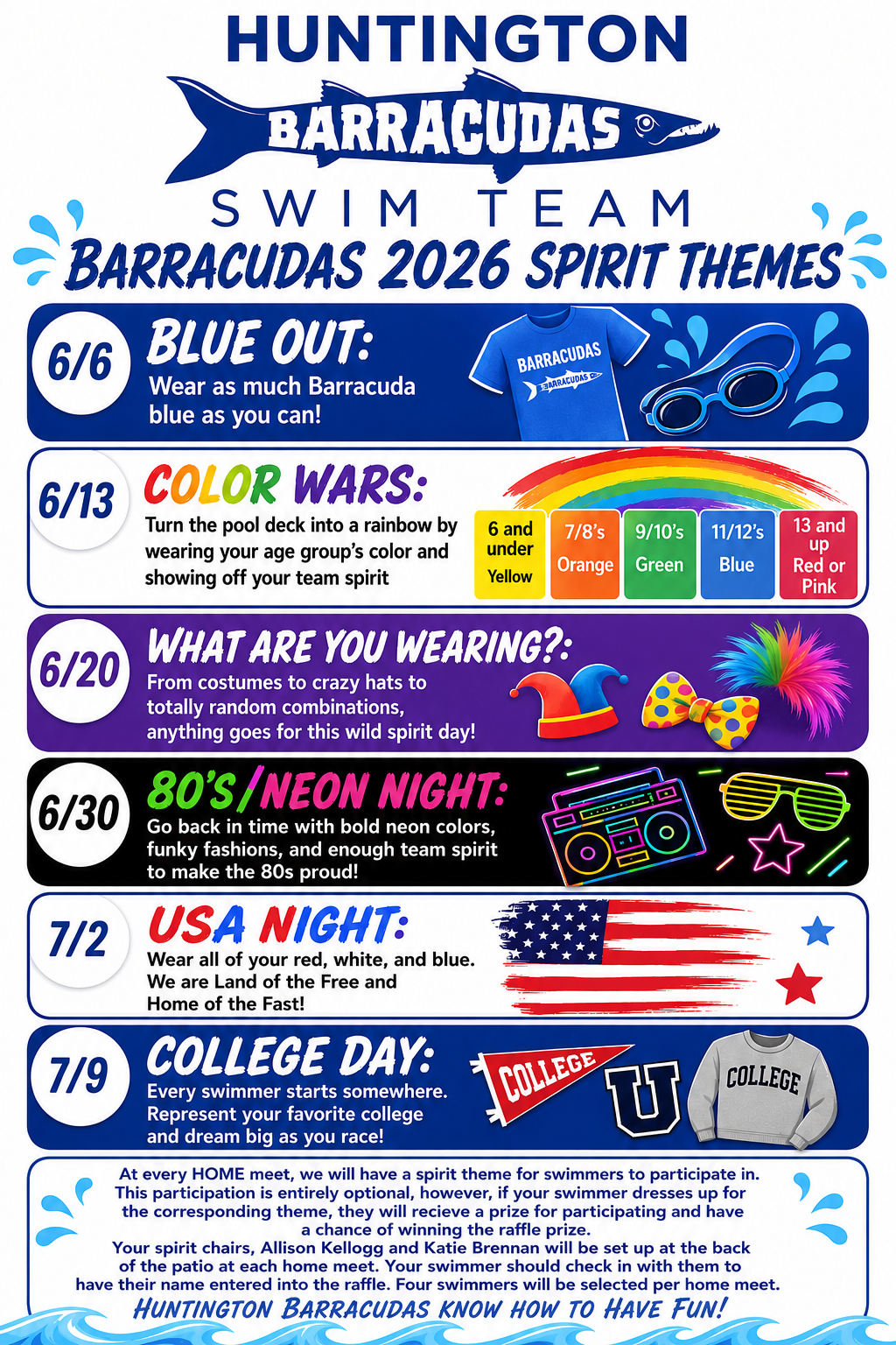 2026 spirit calendar