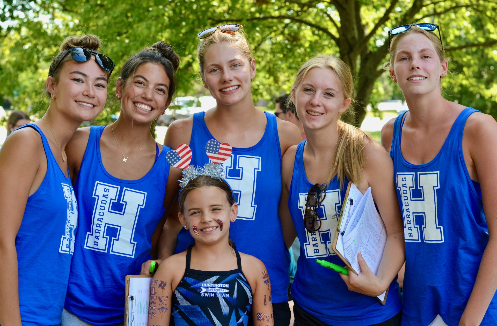 Huntington Barracudas swimmers